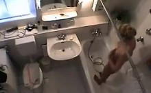 My niece caught on spy camera in the bathroom