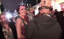 Random amateurs flashing in public during mardi gras