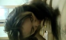 Asian Girlfriend Gives Her Man A Nice Long Blowjob