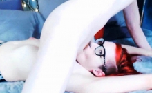 Small Cock Shemale Dominates Emo Girl