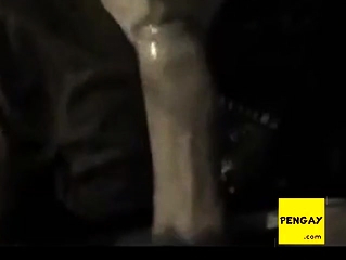 Twink shoves his cock into his friends mouth
