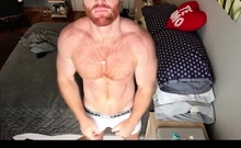 Ginger Hunk Seth Forena Bed Jerks his Cock Until He Cums