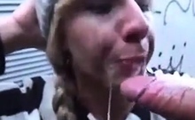 Sloppy Tiefer Oralsex & Cumwalk In Der Ffentlichkeit