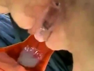 Farting Cum into Panties