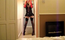 Tgirl crossdresser Gina 1st intro video