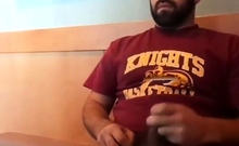 Bearded Bro Public Jerk Off In A Coffee Shop