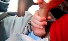 Young Twink Sucks Dick In Car And Swallows