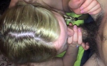 Blonde Girl Handjob (ruined Cumshot)