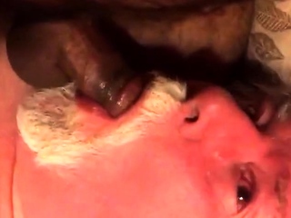 Daddy sucking cub