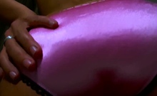 Pink Satin Panties In Your Face