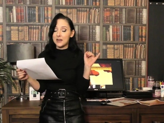 SPH dirty talk by solo babe in leather