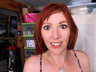 Redhead perv stepmommy POV pussynailed