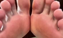 Maitresse Madelines solo foot fetish POV