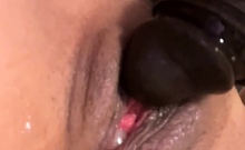 Close up with japanese getting mouth jizzed