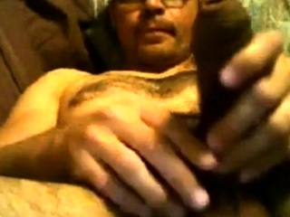 Uncut Latino Plays with His Big Dick and Cums Inside His For