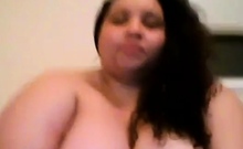 Hairy BBW With Big Tits on Webcam