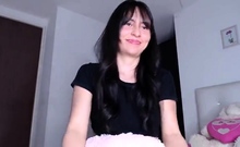 Amateur asian teen licks ass and sucks cock