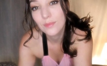 Shy brunette homemade amateur webcam teen