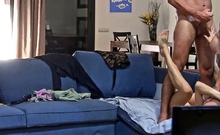 Brunette hardcore blowjob