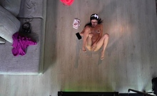 Lil Mia Ceiling View Masturbation