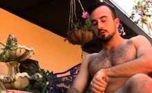 Handsome Mason Lear Shows Off His Hairy Toned Body