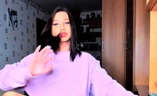 Solo ladyboy masturbation