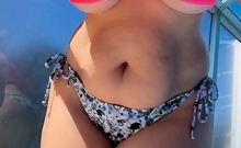 Big boobs milf masturbates with her dildo