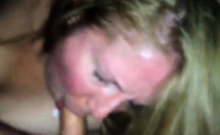 Blonde MILF with Big Tits Loves Sucking Cock and Vibrator