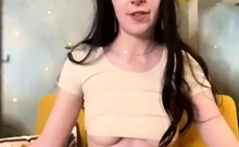 Brunette Solo Webcam Masturbation