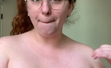 Big boobs milf masturbates with her dildo