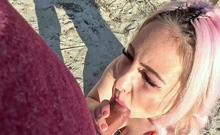German teen fucked in the ass on Mallorca beach