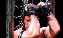 Hunk Sub Chained And Bound By His Master
