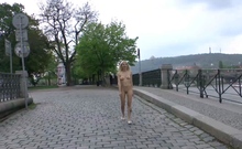 Big boobs amateur blonde teen Sam Summers public fuck