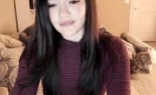 Asian teen ass fucked before cumshot over his dick