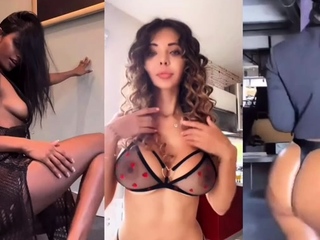 Perverse teen babe plays solo