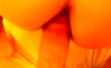 He cums in my ass so good - bareback amateur fuck
