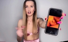 SPH long nails femdom laught off