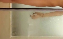 Sexy Black Amateur Caught Taking A Shower On Hidden Cam