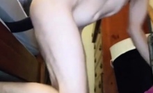 Extreme Double-dildo Fisting For Gaping Hole