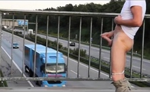 Outdoor Handjob For A Big-cocked Hunk